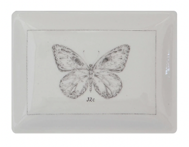 Premium Ceramic Dish with Insect Design - Set of 4 Unique Styles for Home Decor, Kitchen & Dining | Perfect for Serving Appetizers, Desserts or as Decorative Centerpiece
