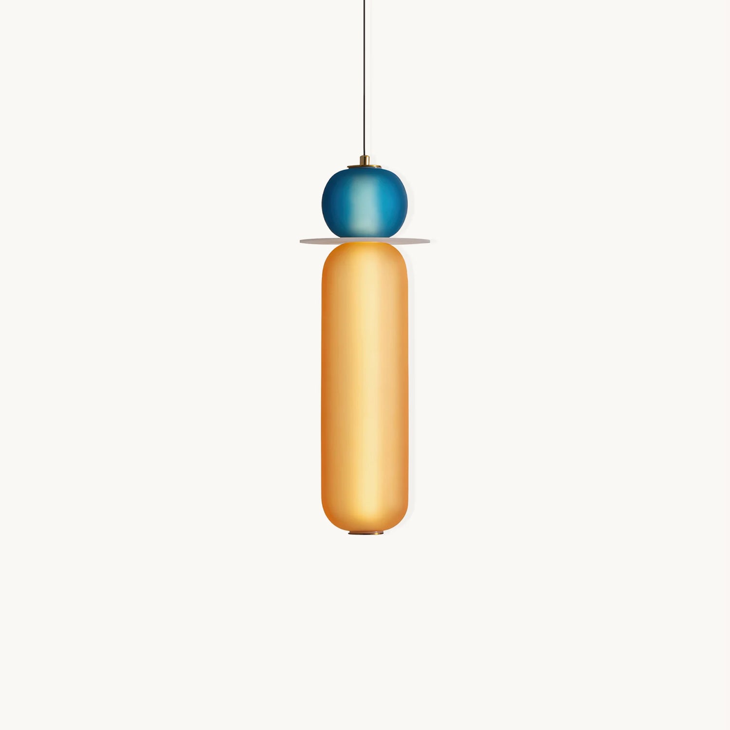 Vibrant Colorful Pendant Light - Modern Fun Hanging Lamp for Bedroom, Living Room & Dining Room Decor