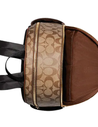 Coach Signature Canvas Court Backpack - Stylish & Durable Women's Backpack for Work, Travel & Everyday Use