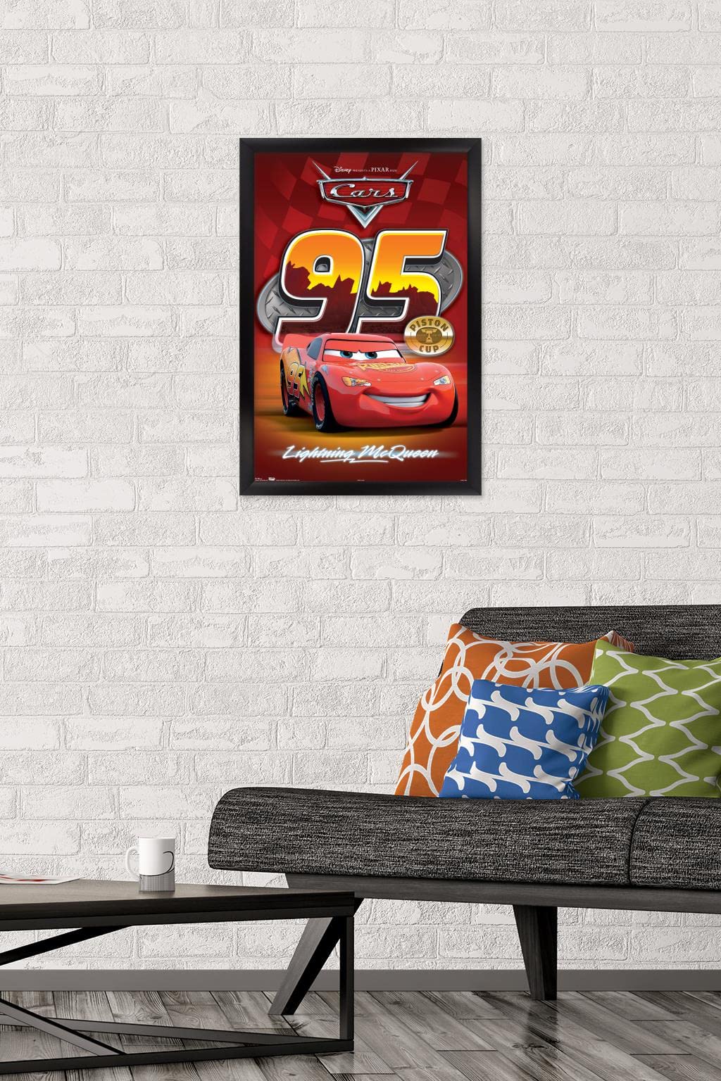 Disney Pixar Cars Lightning McQueen Wall Poster - 14.725