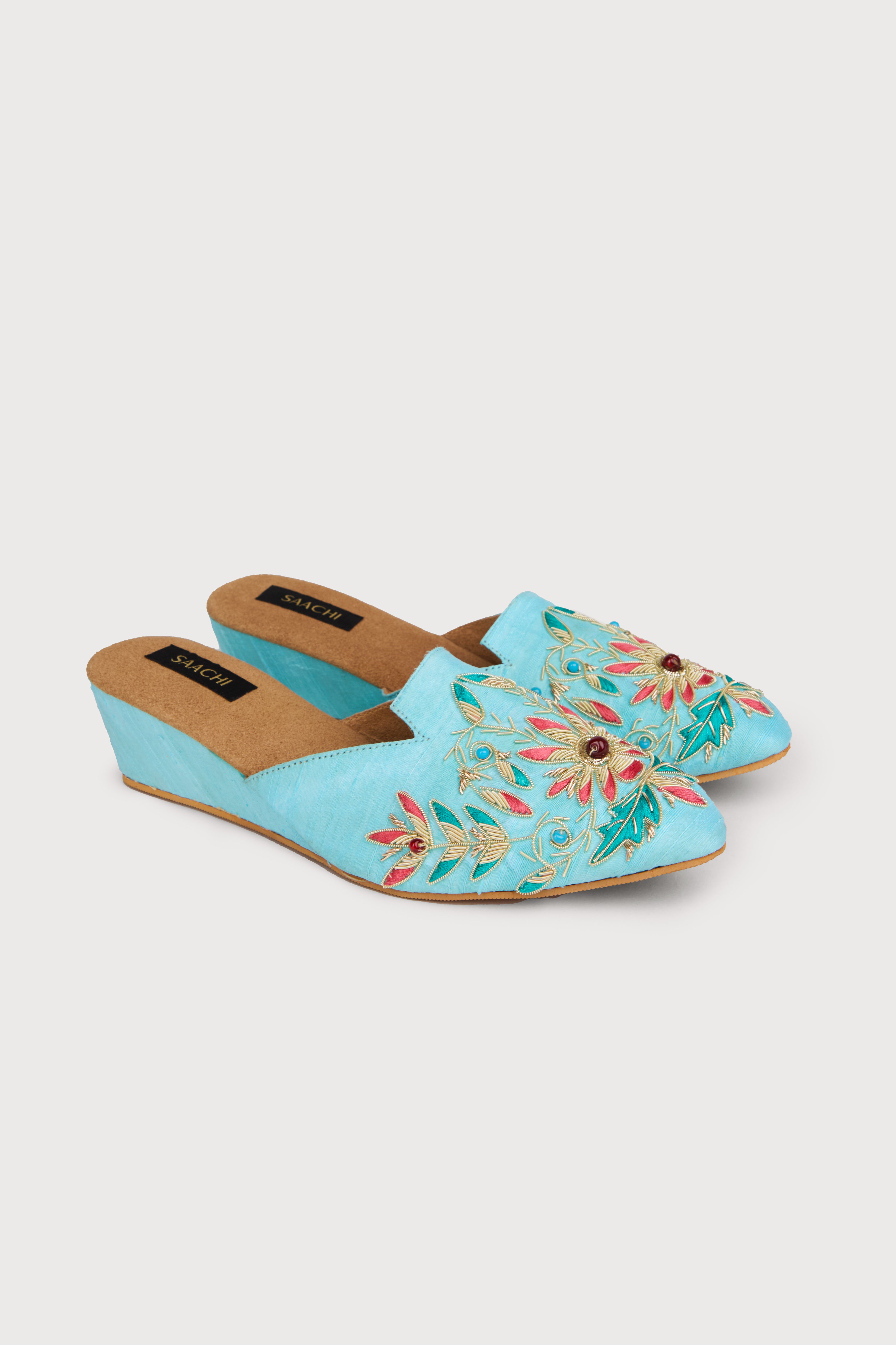 Agara Motif Shoe Mule - Comfortable Slip-On Women's Shoes for Casual Wear & Home Use