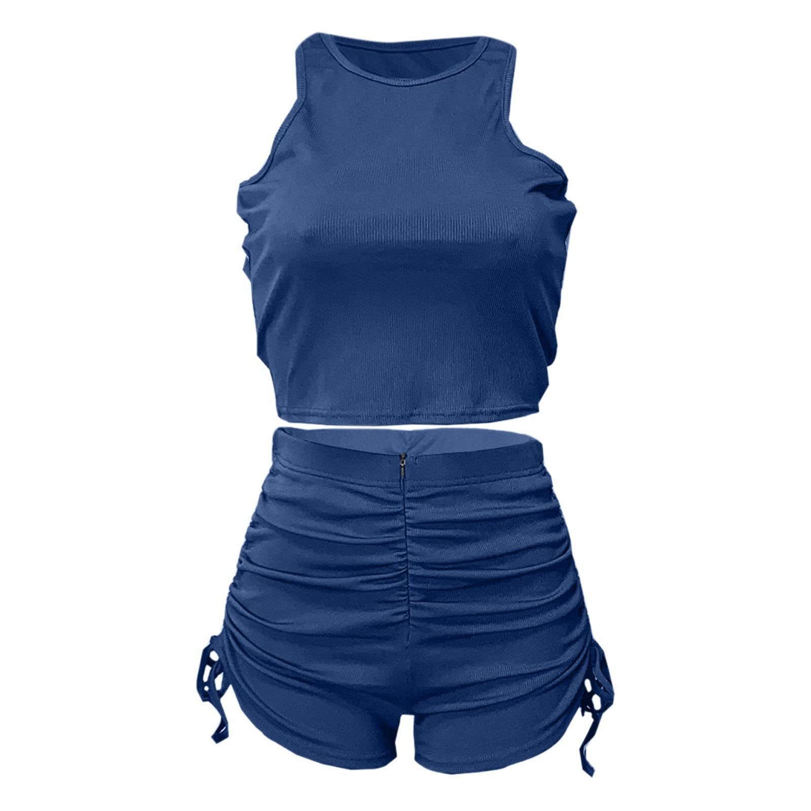 LCMTWX Women's Butt Lifting Leggings & Shorts 2-Piece Set - Purple V-Flare Workout Outfit for Gym, Yoga & Running | High Waisted Tummy Control Activewear | Casual Wear & Going Out Clothes | Deal of The Day Clearance