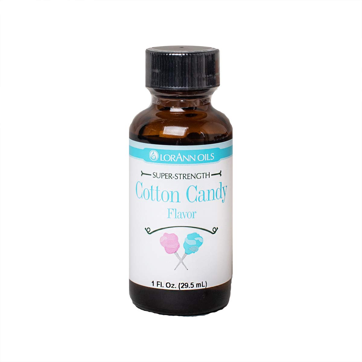 LorAnn Super Strength Cotton Candy Flavor Oil - 1 oz Bottle for Baking, Candy Making & DIY Treats - Perfect for Cupcakes, Frosting & Beverages