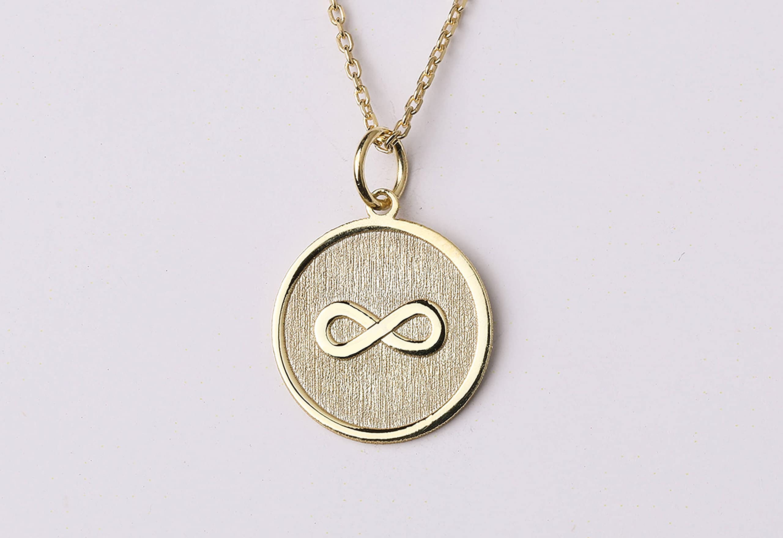 14K Gold Infinity Necklace - Personalized Name Pendant with Figure Eight Charm | Romantic Gift for Anniversary, Valentine's Day & Everyday Wear