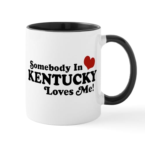 White/Black Inside - Somebody In Kentucky Loves Me Mug