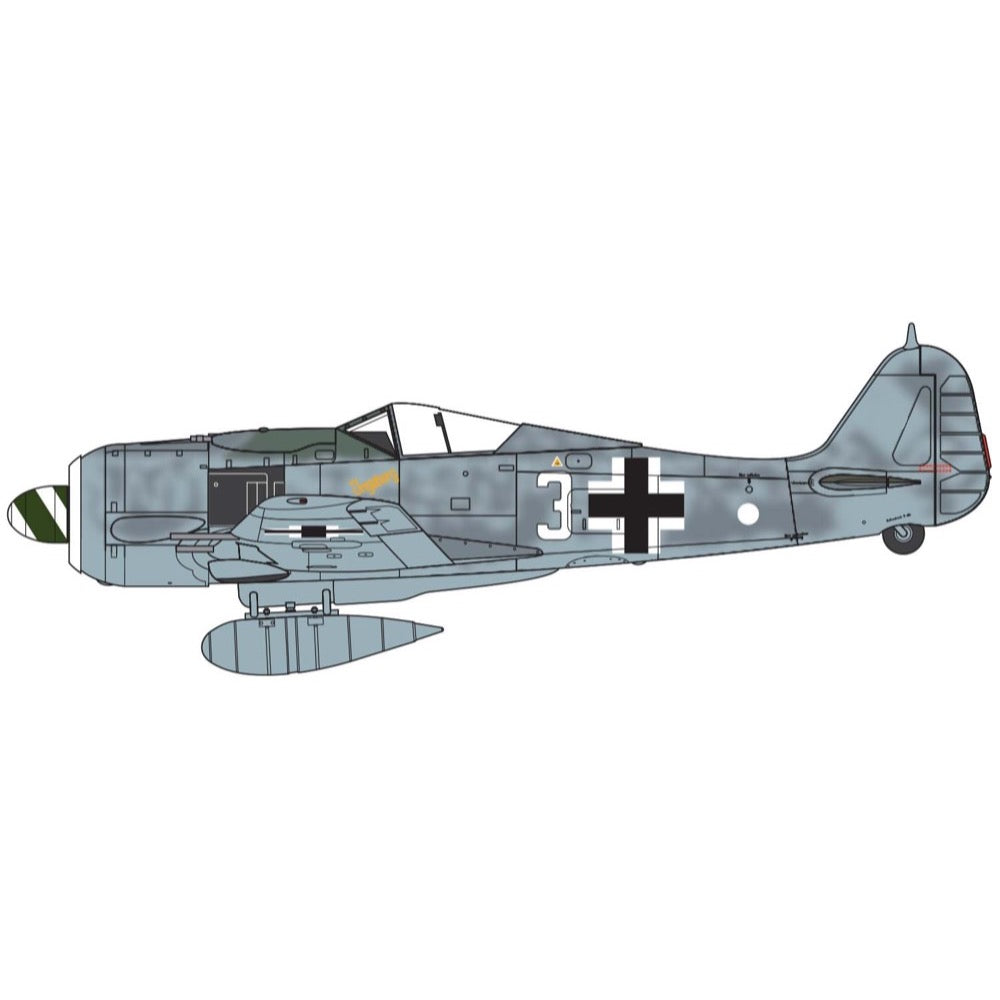 Airfix A01020A 1/72 Scale Focke Wulf Fw190A-8 Model Kit - WW2 German Fighter Aircraft for Collectors & Hobbyists | Perfect for Display, Dioramas & Historical Reenactments