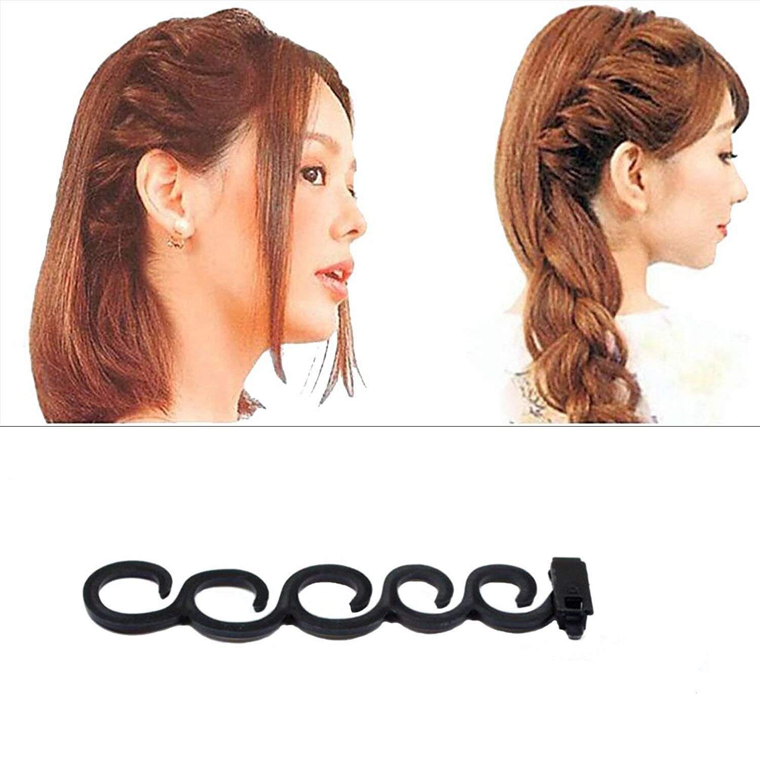 Professional Hair Styling Set - 5-in-1 Bun Maker, Spiral Braid Tool & Hair Accessories for Quick DIY Hairstyles | Perfect for Weddings, Parties & Everyday Use (BUN TOOL)
