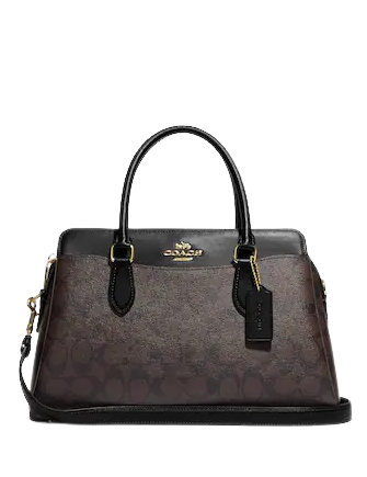 Coach Darcie Signature Canvas Carryall Handbag - Stylish Women's Tote Bag for Work, Travel & Everyday Use