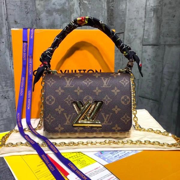 Authentic LV Twist PM Monogram Canvas Handbag - Luxury Designer Crossbody Bag for Women | Perfect for Work, Travel & Evening Events
