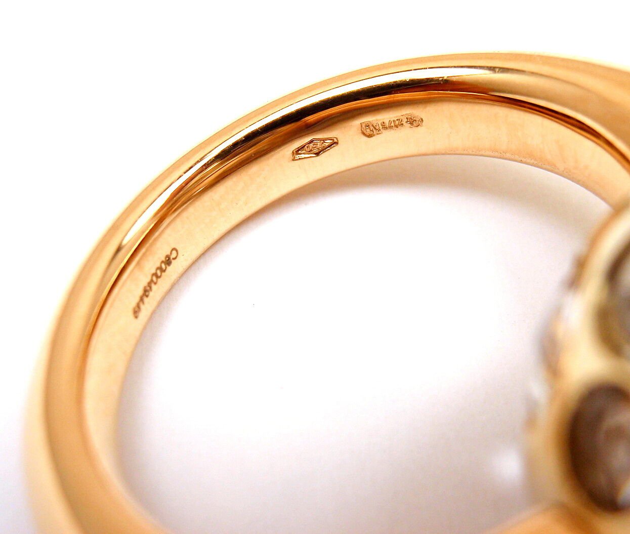 Authentic Pomellato Harem 18K Yellow Gold Rock Crystal Ring Size 5 - Luxury Jewelry for Women, Perfect for Weddings, Parties & Special Occasions