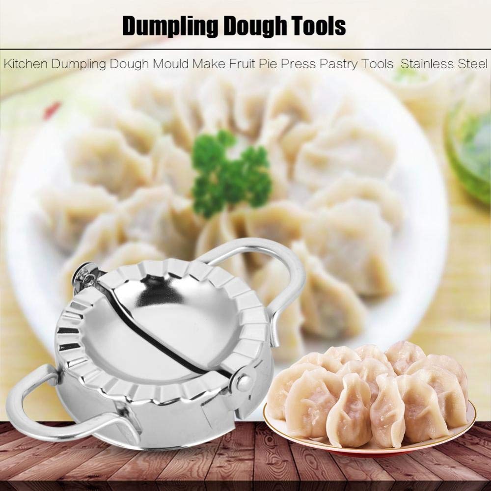 Stainless Steel Dumpling Maker - Manual Dumpling Press Tool for Homemade Dumplings, Large Size | Perfect for Asian Cuisine, Family Cooking & DIY Dumpling Parties