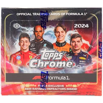 2024 Topps Chrome F1 Formula 1 Qualifying Lap Hobby Pack - Collectible Racing Cards for F1 Fans, Perfect for Trading and Displaying in Your Man Cave or Sports Memorabilia Collection