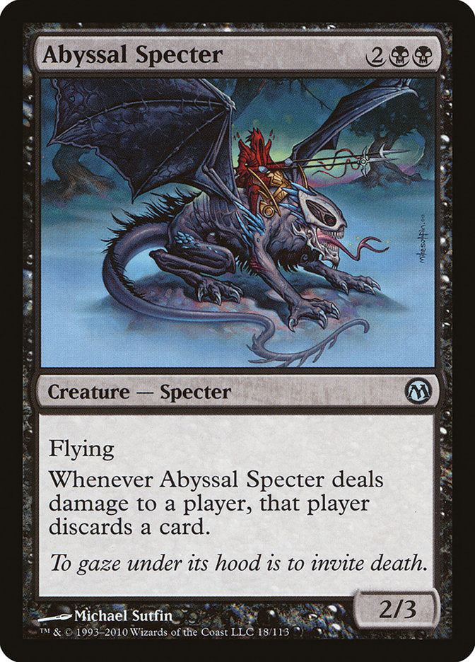 Abyssal Specter MTG Card - Duels of the Planeswalkers Rare Creature Card for Magic: The Gathering Deck Building & Collector's Item | Perfect for MTG Tournaments, Casual Play & Card Collections