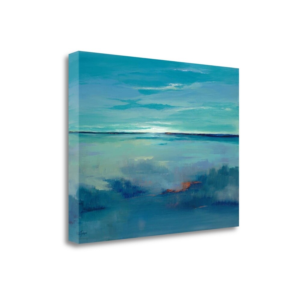 Blue Ciel by Victoria Jackson - Premium Fine Art Giclee Print on Gallery Wrapped Canvas - Ready to Hang Wall Art for Living Room, Bedroom & Office Decor
