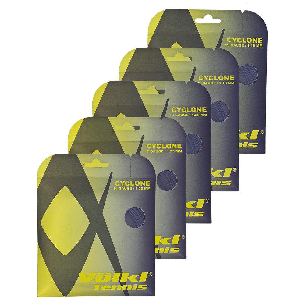 Premium Cyclone Tennis String - Black | High-Performance Polyester Tennis Racket String for Durability & Spin | Perfect for Competitive Play & Training Sessions
