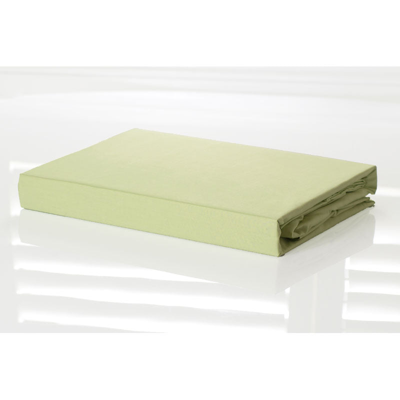 100% Cotton Fitted Sheet & Pillowcase Set - 250 Thread Count King Size Bedding in Green | Soft, Breathable & Wrinkle-Resistant | Perfect for Master Bedroom, Guest Room & Vacation Homes