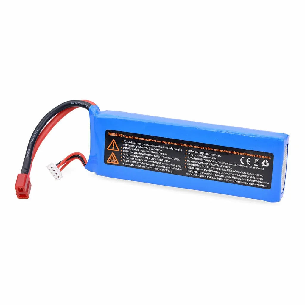 ZD Racing 11.1V 3000mAh 35C 3S Lipo Battery with T Plug for 1/10 RC Cars, Trucks & Vehicles - Perfect for Off-Road Bashing, Racing & Crawling