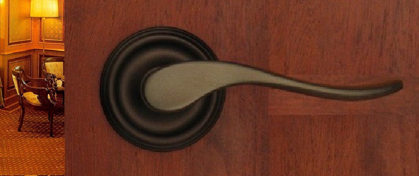 Premium Solid Brass Passage Lever Set for Closet & Hallway Doors - 2-3/8