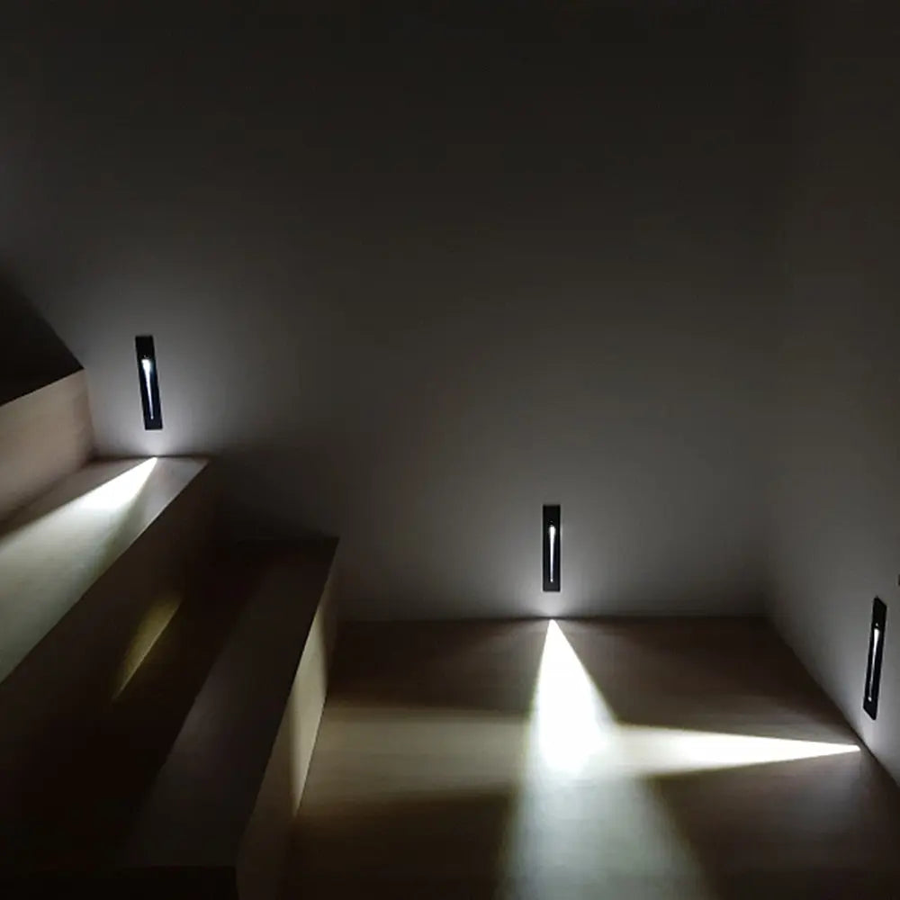 Energy-Efficient LED Stair Lights for Indoor & Outdoor Staircase Wall Decor - Perfect for Home, Garden, and Pathway Lighting