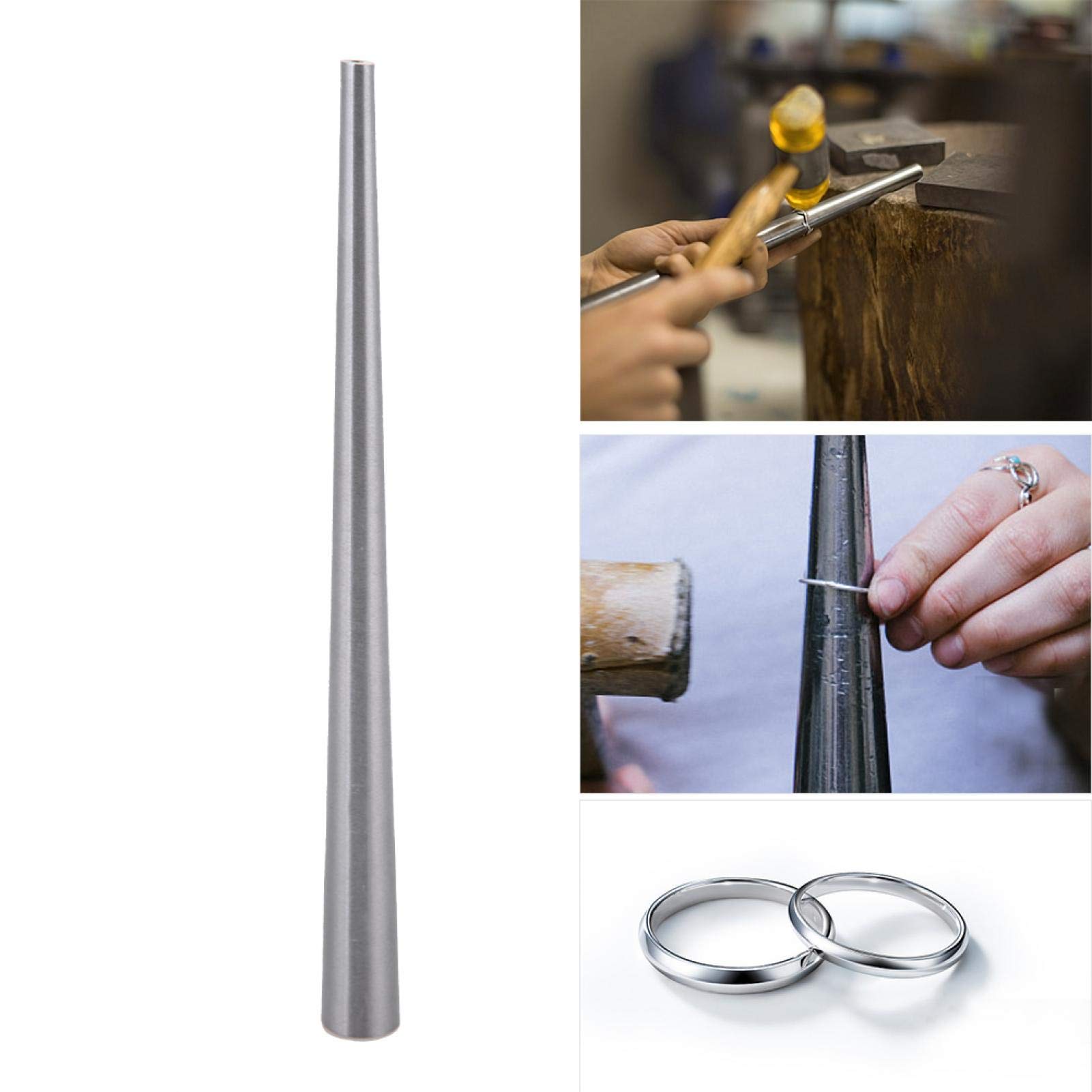 Premium Stainless Steel Ring Enlarger & Jewelry Sizing Tool - 27cm Professional Ring Mandrel for Jewelry Making, Ring Resizing, Shaping and Forming - Perfect for Jewelers, DIY Crafts, and Home Jewelry Repair