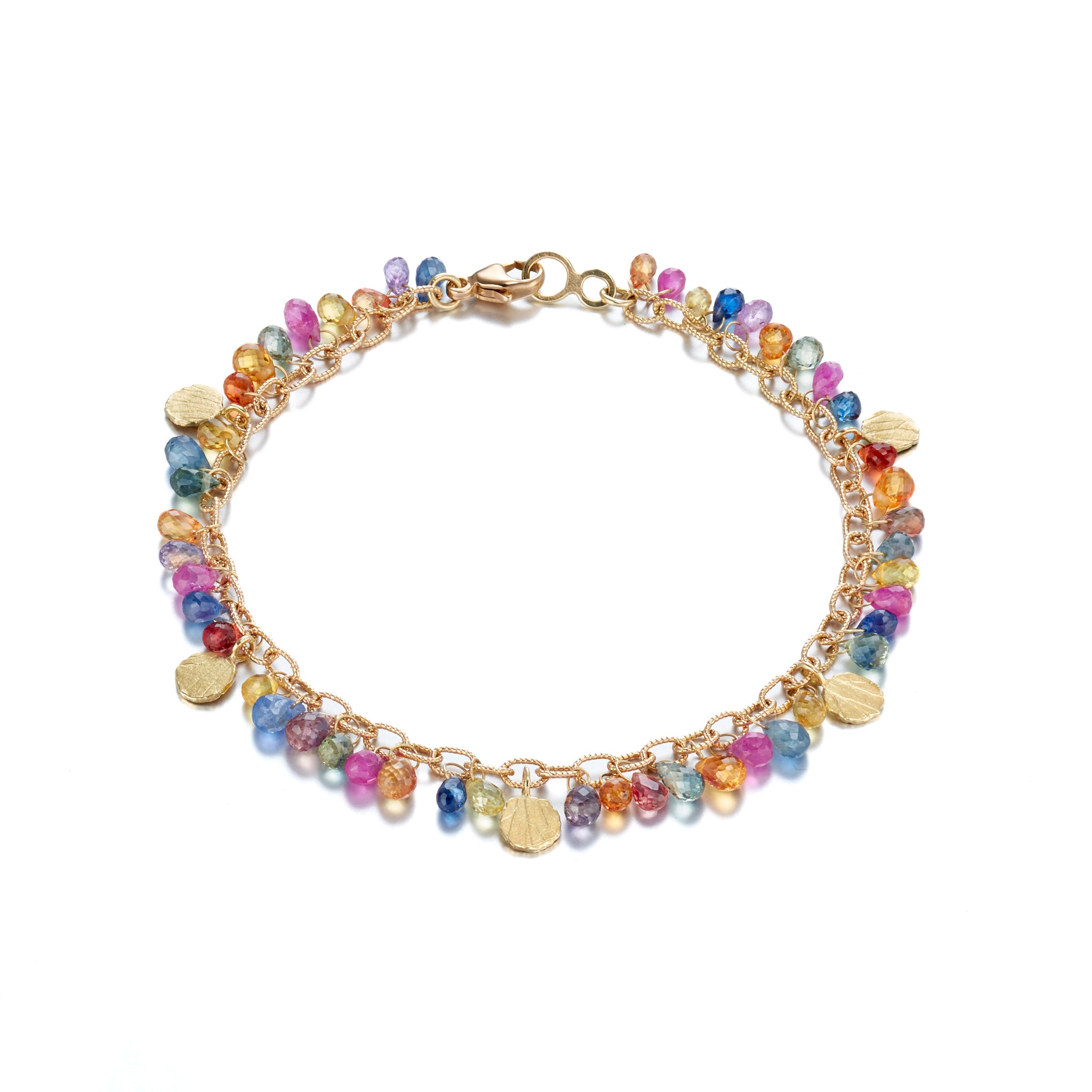 Exquisite Multi-Color Sapphire Bracelet for Women | Genuine Gemstone Jewelry Gift | Perfect for Weddings, Anniversaries & Special Occasions