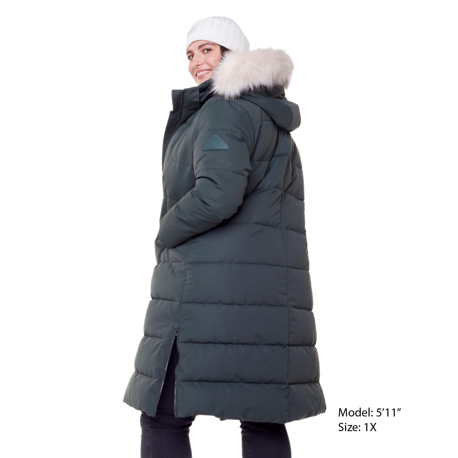 ALPINE NORTH Women's Vegan Down Recycled Long Winter Parka Coat - Waterproof Windproof Insulated Hooded Jacket for Cold Weather (Plus Size Available) | Perfect for Snowboarding, Skiing & Winter Outdoor Activities