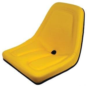 Premium High Back Tractor Seat - Universal Fit for John Deere, Kubota, Allis-Chalmers, Bobcat & More - Heavy Duty Yellow Replacement Seat for Farming, Landscaping & Agricultural Equipment
