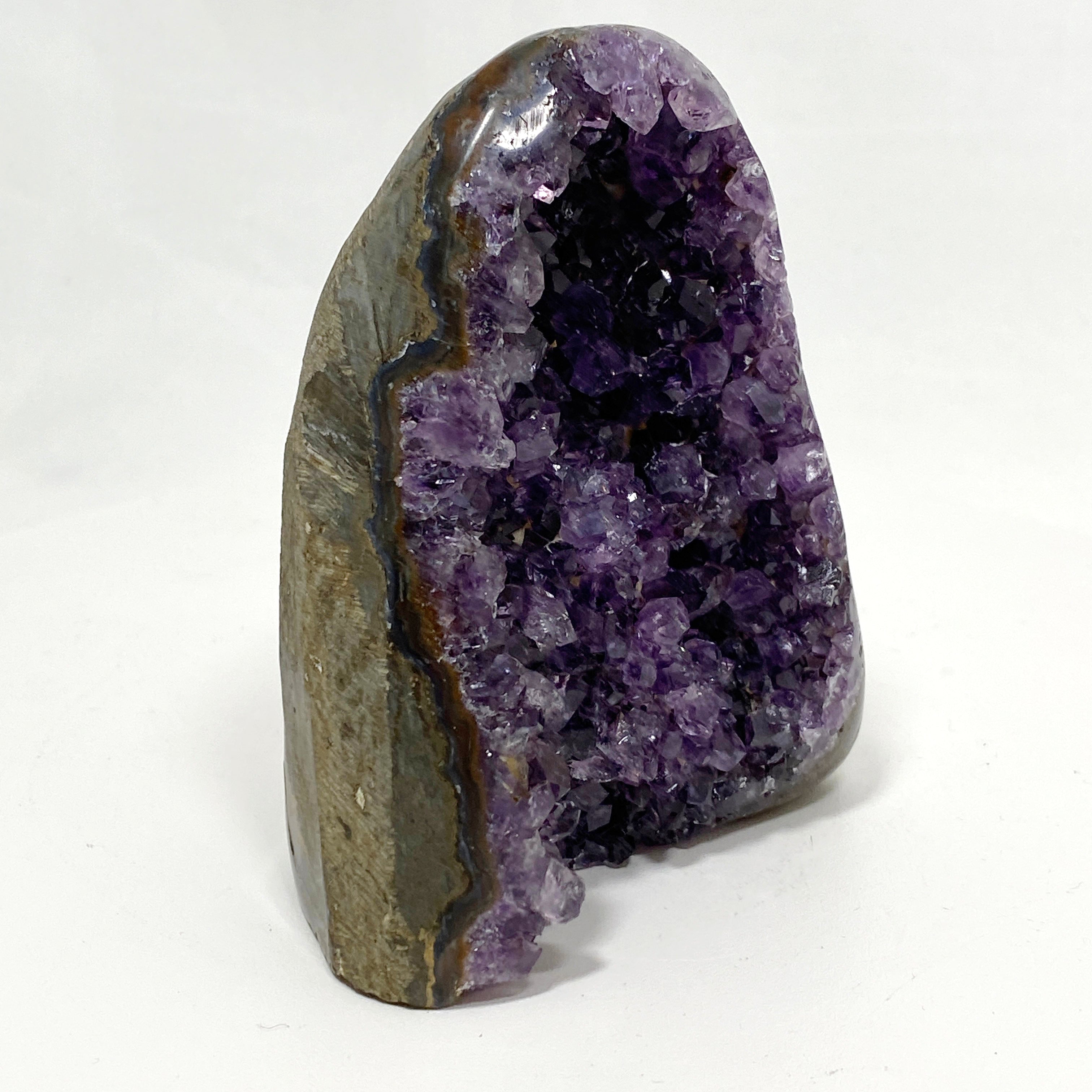 Natural Amethyst Geode Slice - Premium Quality Purple Crystal Cluster for Home Decor, Meditation & Healing | Perfect for Living Room, Office & Spiritual Space