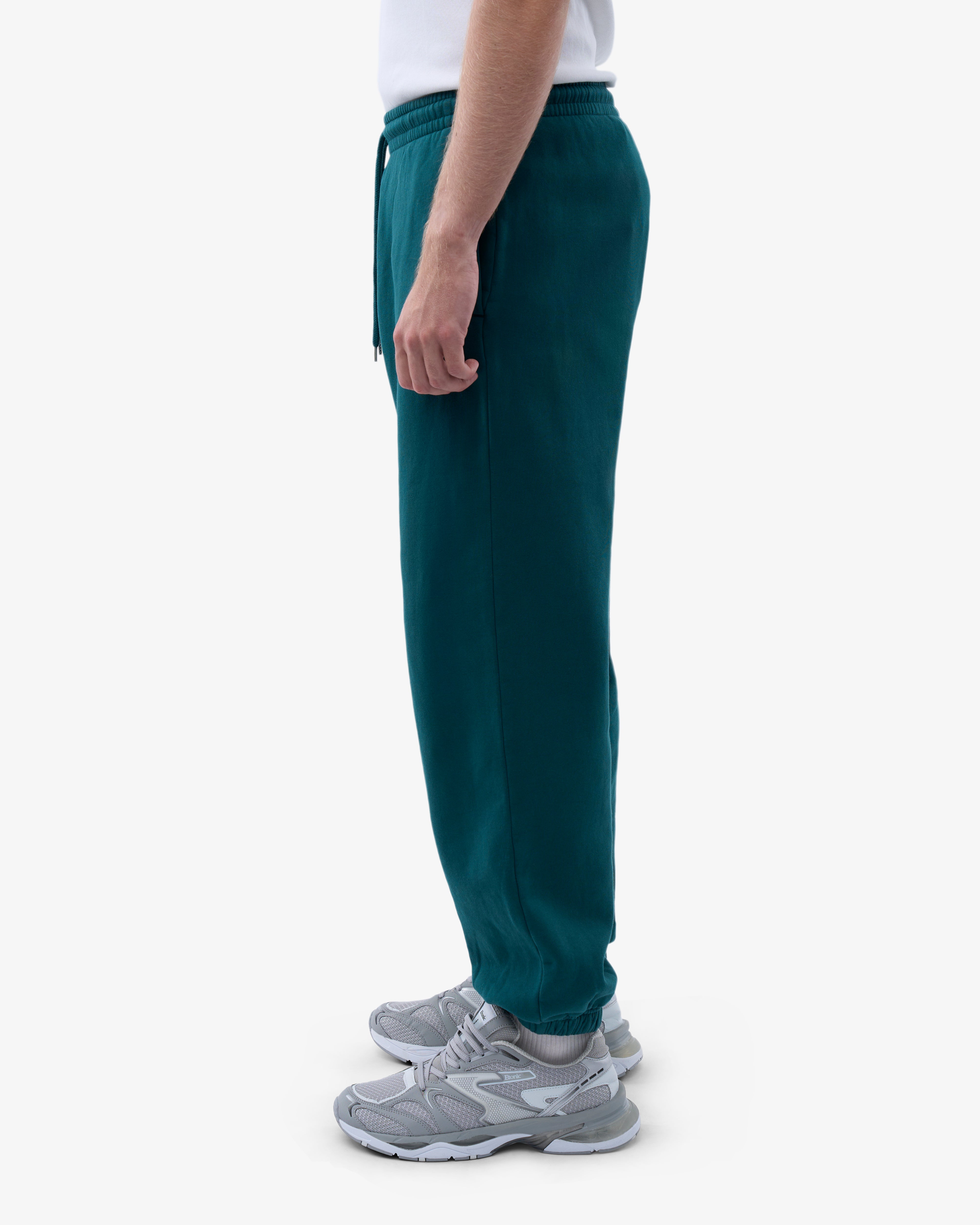 Organic Relaxed Sweatpants for Women - Soft Comfortable Lounge Pants in Ocean Green - Perfect for Yoga, Home Wear and Casual Outfits