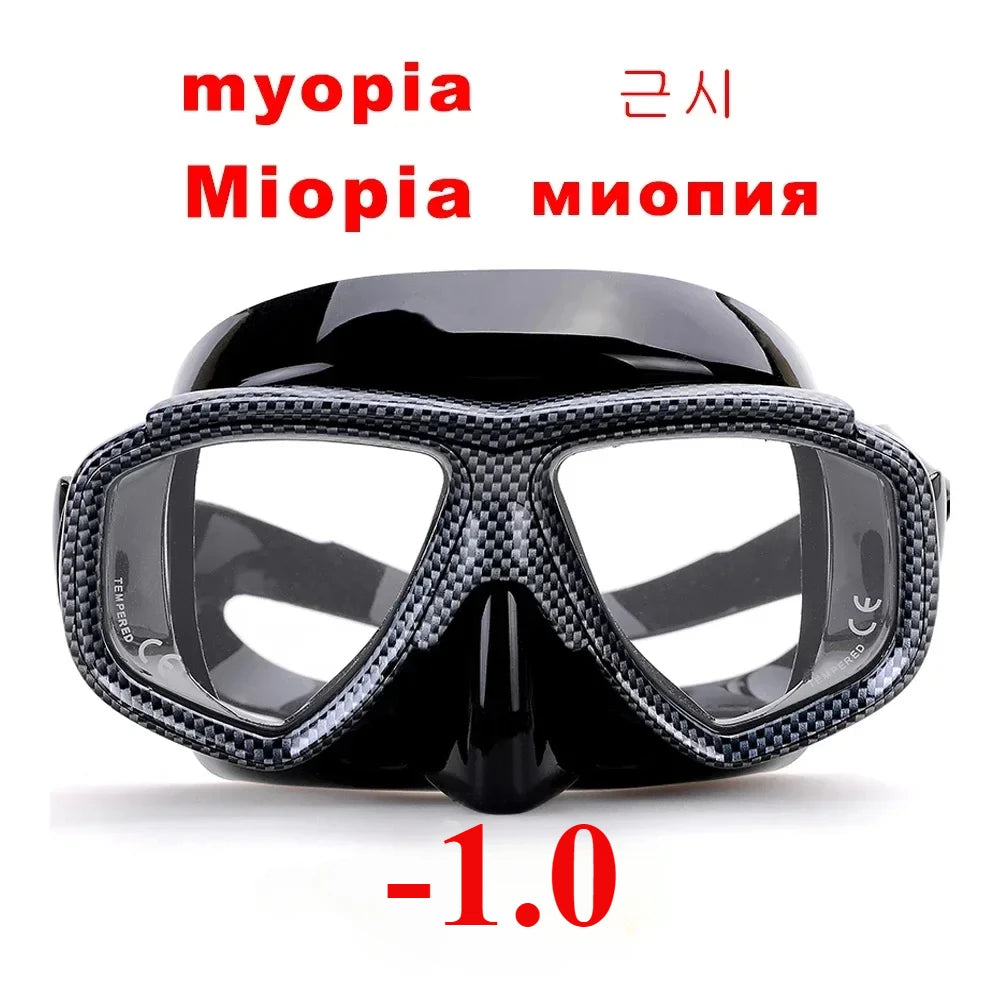 Aleefa Unisex Swim Goggles with Tempered Glass Lens & Silicone Frame - Anti-Fog Myopic Swimming Mask 64203 for Adults & Kids - Perfect for Pool, Beach, and Competitive Swimming