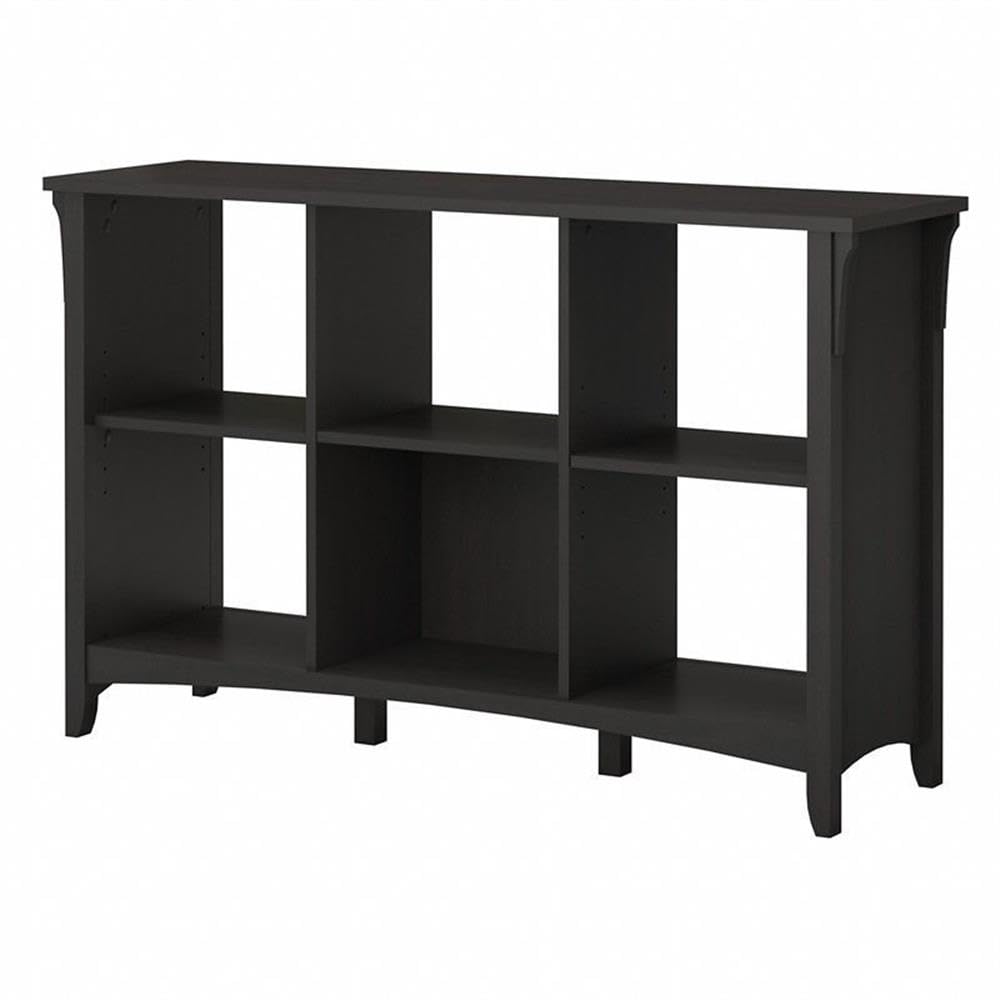 BOWERY HILL 6-Cube Storage Organizer Shelf - Vintage Black Finish for Living Room, Bedroom, Office & Closet Organization