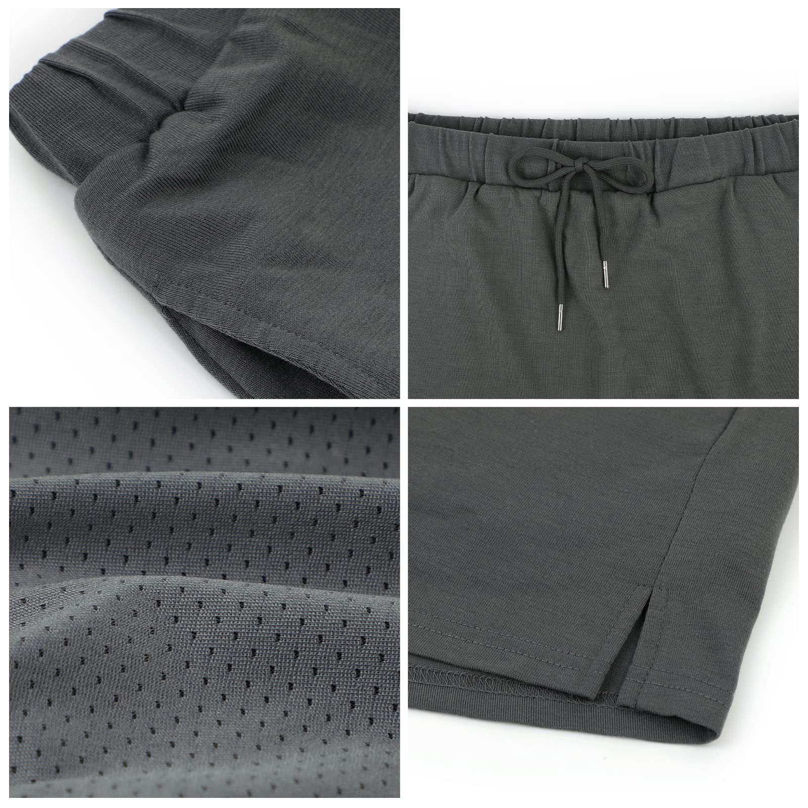 Women's High Waist Tennis Skirt with Pockets - Athletic Skort for Golf, Running & Workouts - Knee Length Drawstring Shorts for Active Lifestyle & Sports Wear