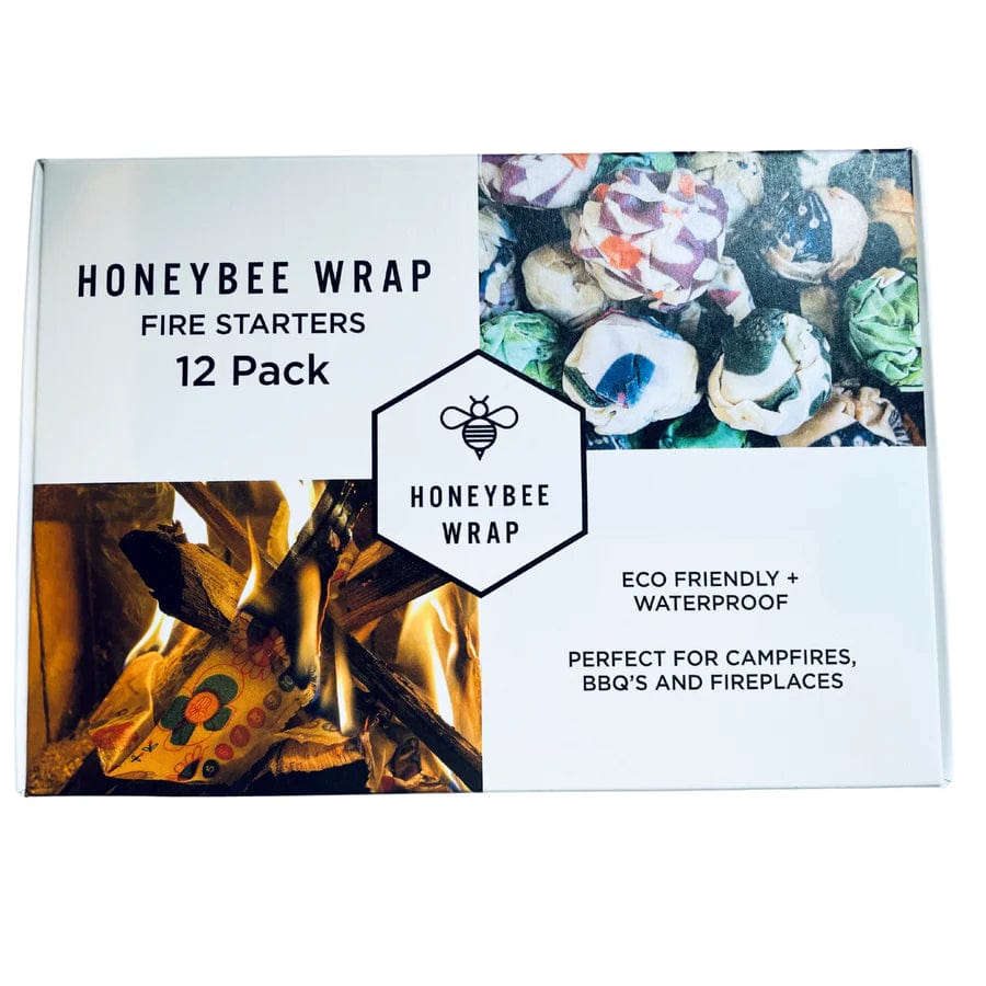 Natural Beeswax Fire Starters 12 Pack - All-Natural Firelighters for Camping, Fireplace & Outdoor Adventures