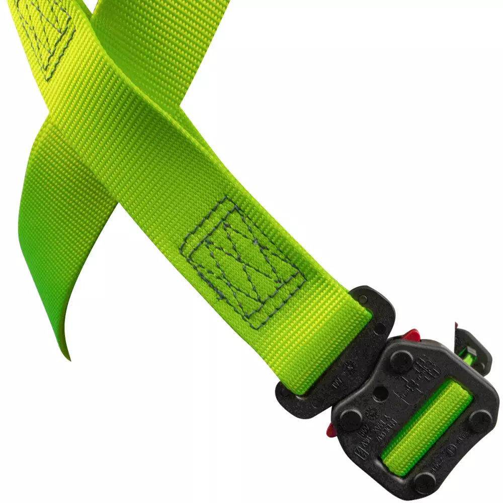 Arc Flash Full Body Harness with DE 1D, DE MB Torso, DE MB Chest & DE QC Legs - Heavy Duty Safety Gear for Electrical Workers & Industrial Use