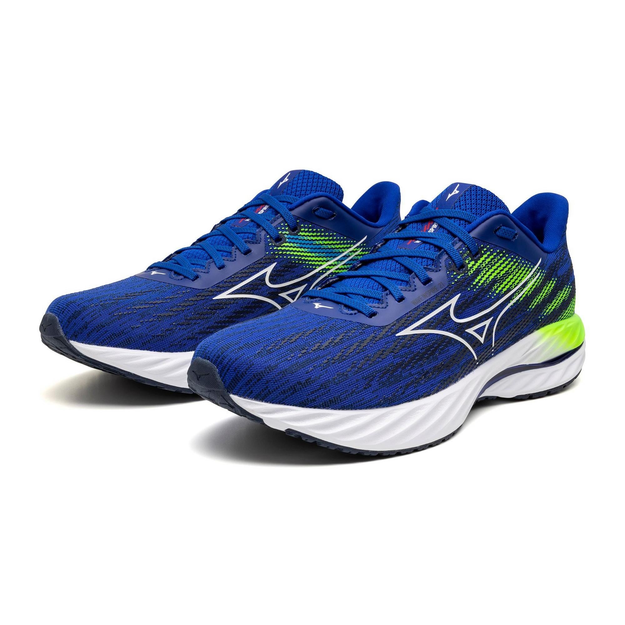 Men's Running Shoes ASICS Wave Inspire 21 RB00 Reflex Blue/White - Lightweight Stability Sneakers for Jogging, Gym & Daily Wear
