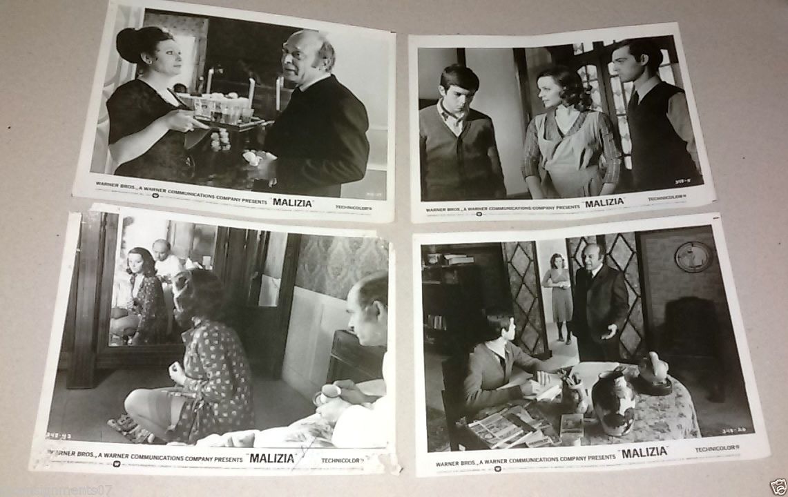 Vintage 70s Movie Stills Collection - Set of 18 Malizia (Laura Antonelli) Original Photos | Classic Italian Cinema Memorabilia for Film Buffs & Home Decor