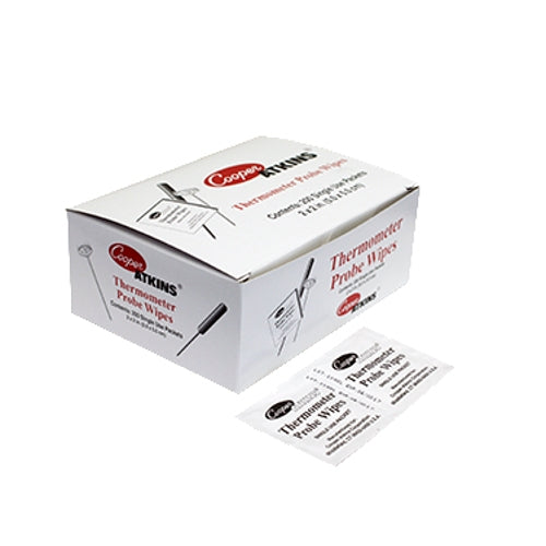 Cooper Atkins 9150 Antibacterial Probe Wipes - Disposable Sanitizing Wipes for Thermometers, Medical Equipment & Food Safety - Ideal for Hospitals, Clinics & Home Use
