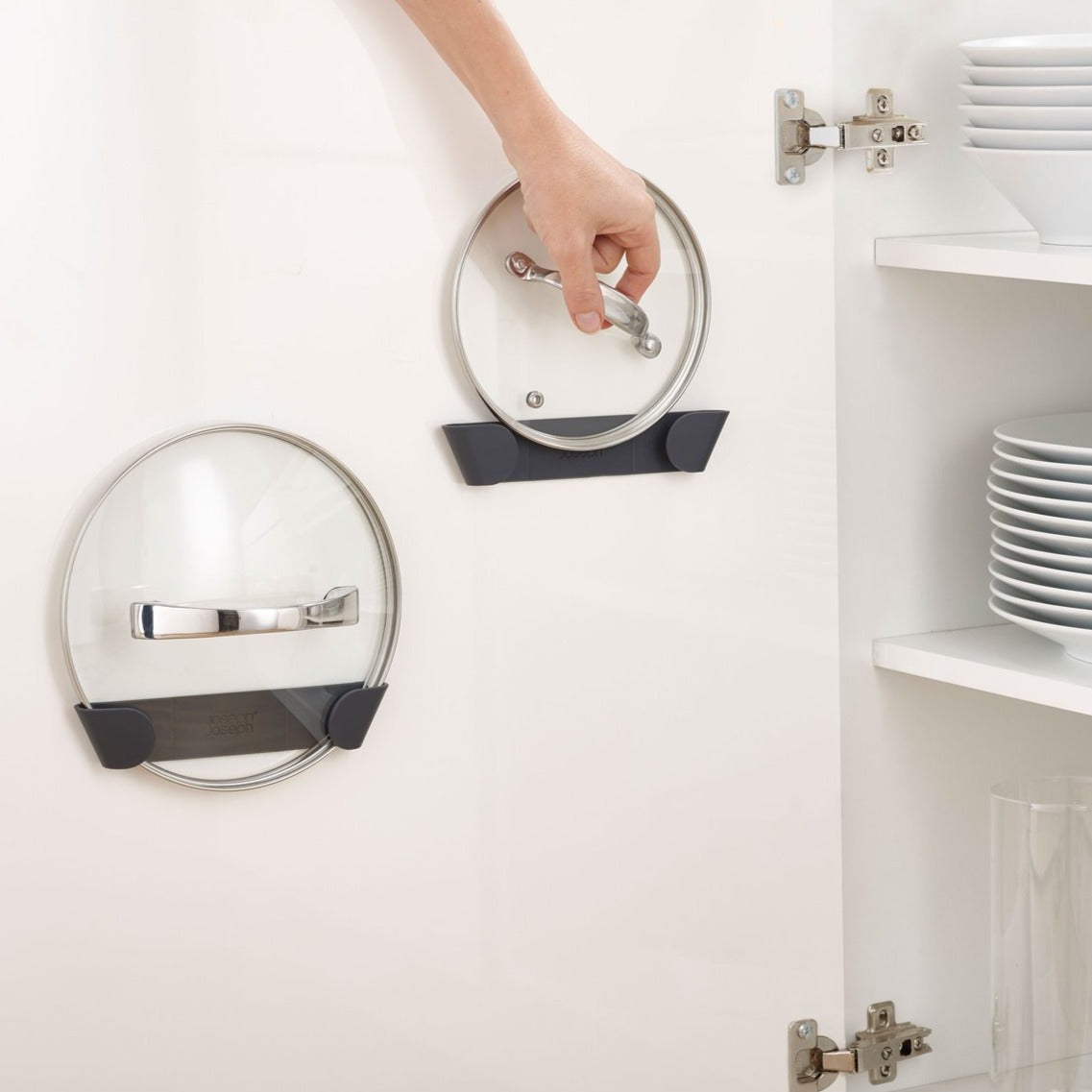 4-Pack Pan Lid Holders - Magnetic Kitchen Organizer for Pots & Pans - Perfect for Stovetop, Cabinet, or Drawer Storage