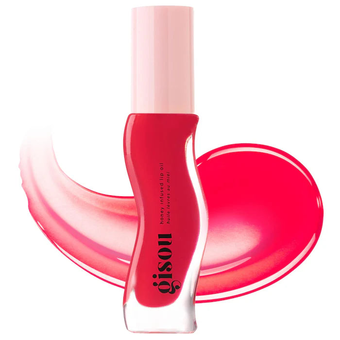 Gisou Honey Infused Hydrating Lip Oil - Nourishing & Moisturizing Lip Treatment with Natural Ingredients - Perfect for Dry Lips, Daily Care & Nighttime Lip Routine