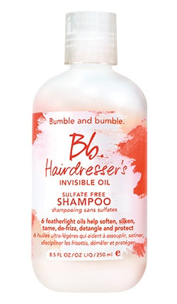 Bumble and Bumble Hairdressers Invisible Oil Shampoo 8.5 oz - Sulfate-Free Hydrating Shampoo for Dry, Damaged Hair - Salon Quality Hair Care for Smooth, Shiny Hair at Home