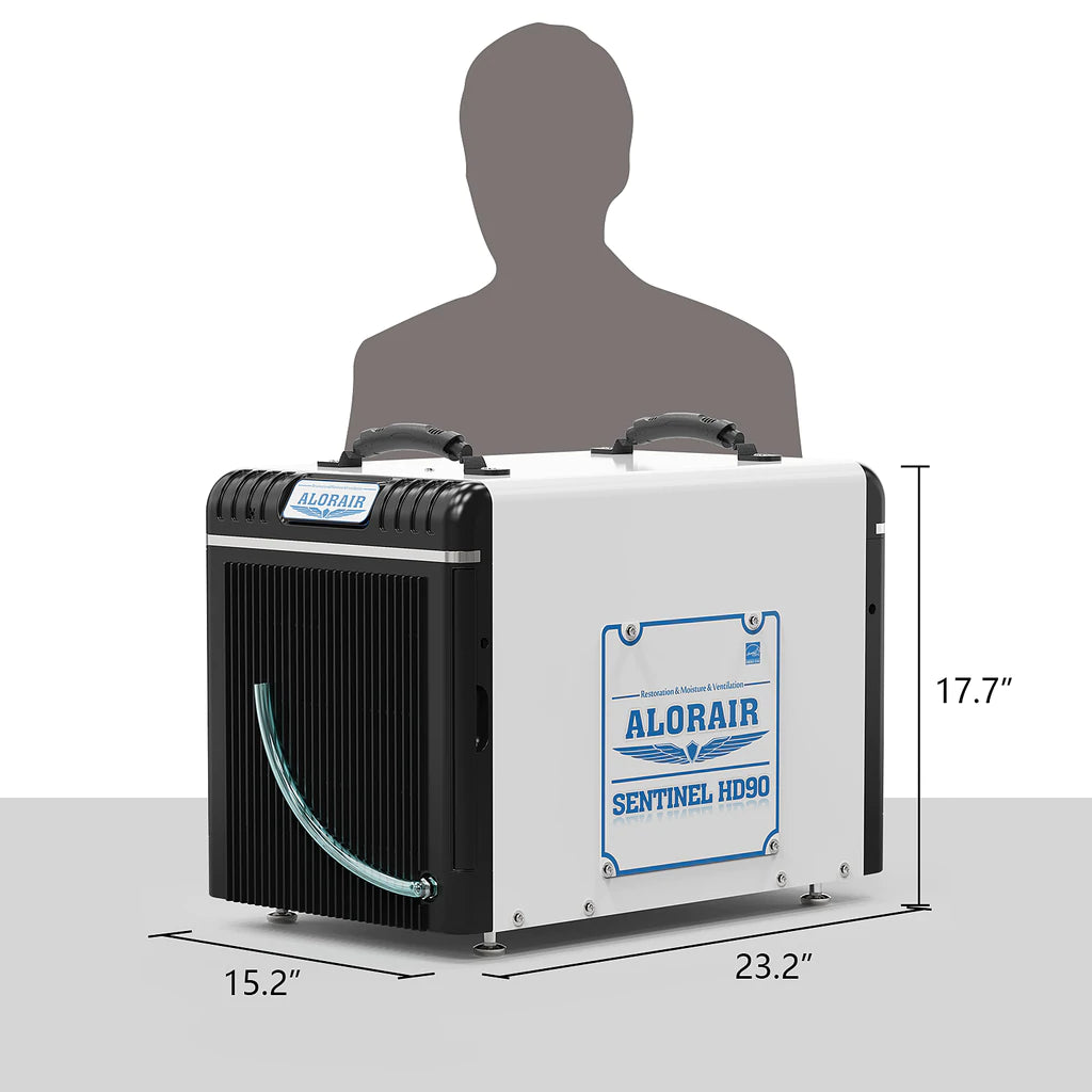 AlorAir Sentinel HD90 Energy Star Certified Dehumidifier for Basement & Crawl Space - High Efficiency Moisture Control with Auto Drain - Perfect for Home, Garage, and Storage Areas