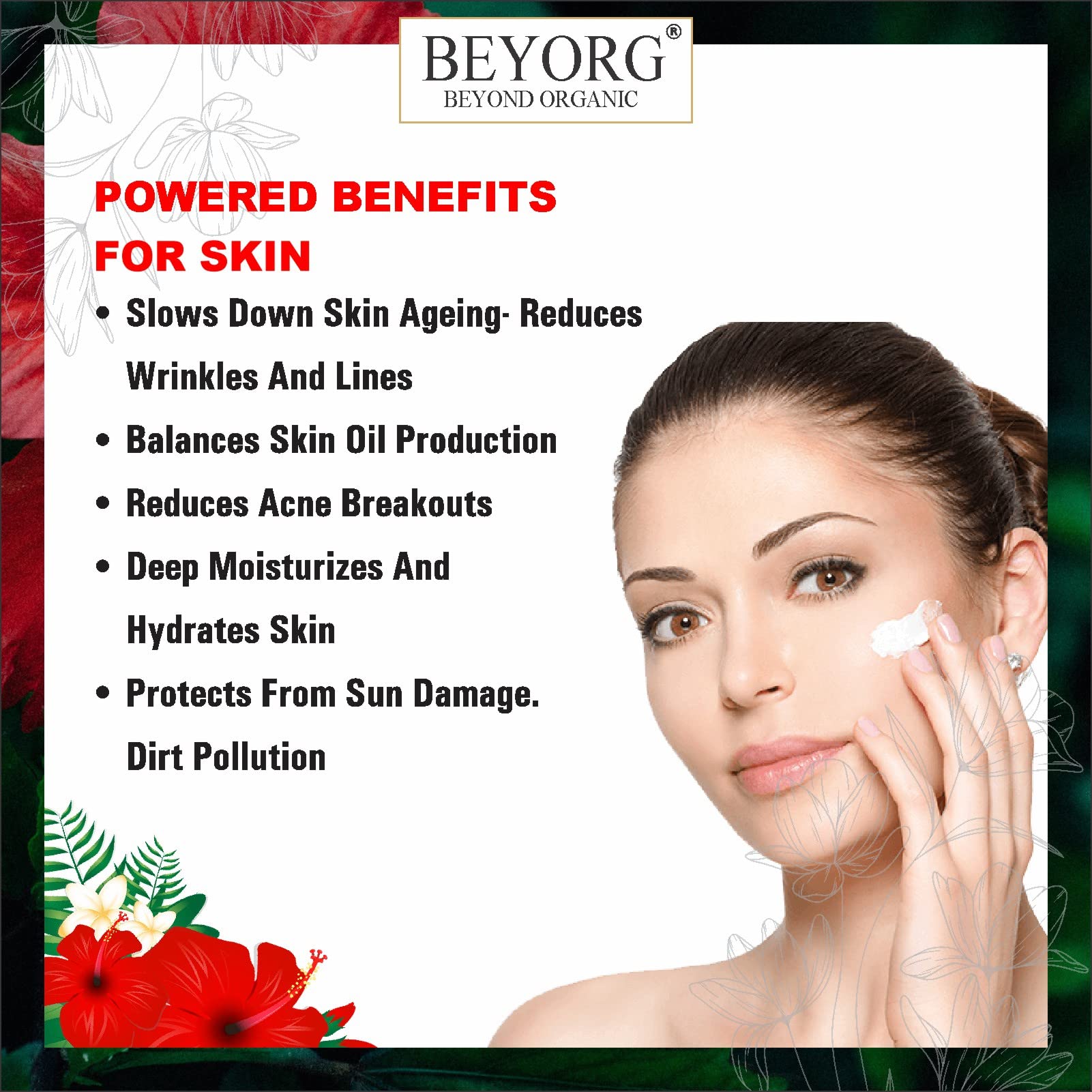Organic Hibiscus Powder & Licorice Root Powder for Skin Brightening - Natural Skin Whitening, Body & Hair Care - DIY Face Masks, Hair Treatments & Glow Recipes