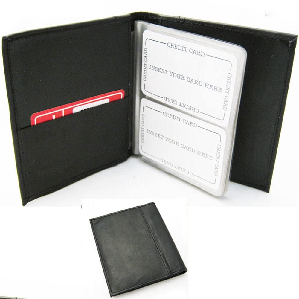 Premium Leather Business Card Holder - Compact Wallet Organizer for Men & Women - Perfect for Office, Networking & Professional Events
