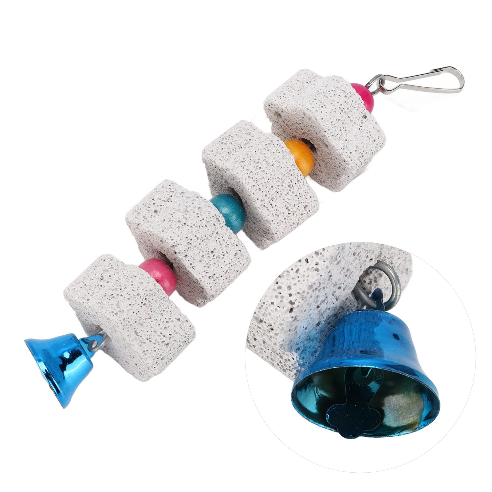 Petyoung Parrot Chewing Toy - Teeth Grinding & Beak Trim Stone for African Greys, Conures, Eclectus - Safe for Budgies, Parakeets, Cockatiels, Hamsters, Chinchillas & Rabbits - Perfect for Cage Play & Dental Health