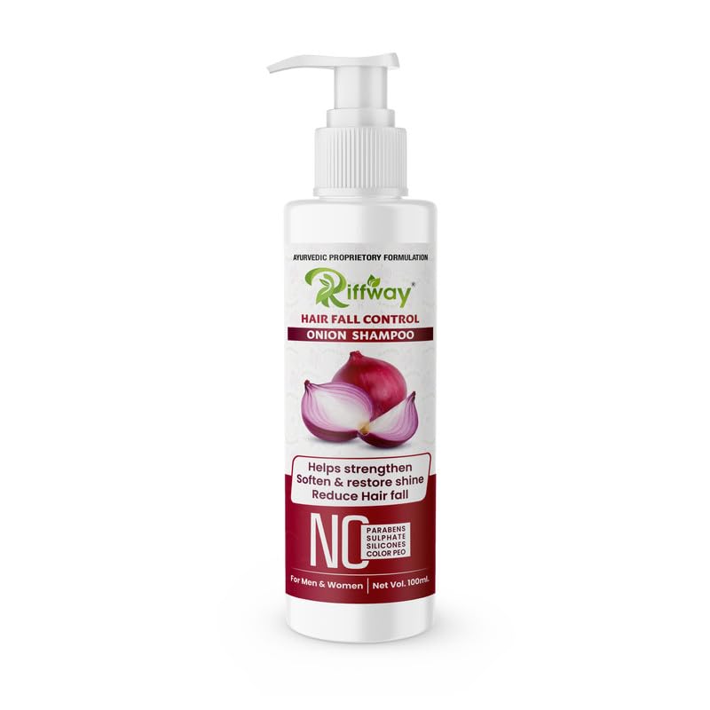 Fasczo Onion Hair Growth Shampoo for Men & Women - Strengthens Hair, Reduces Hair Fall & Adds Shine | Sulfate-Free, Natural Ingredients for Thicker, Healthier Hair | Perfect for Daily Use & Scalp Care