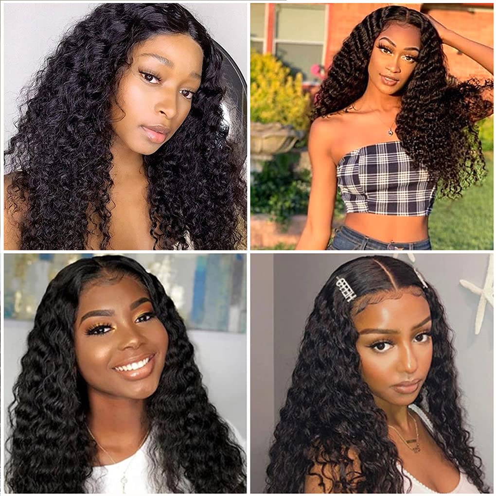 100% Brazilian Virgin Human Hair Extensions 10A Grade - 20 Inch Water Wave Wet & Wavy Curly Bundles (100g/Bundle) Unprocessed Natural Black Hair for Women | Perfect for Daily Wear, Parties & Special Occasions
