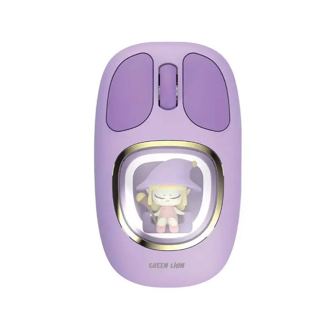 Green Lion Moosh Wireless Mouse - Ergonomic Bluetooth Mouse for Laptop, PC, Mac - Portable Silent Mouse for Office, Travel, Gaming, Home Use