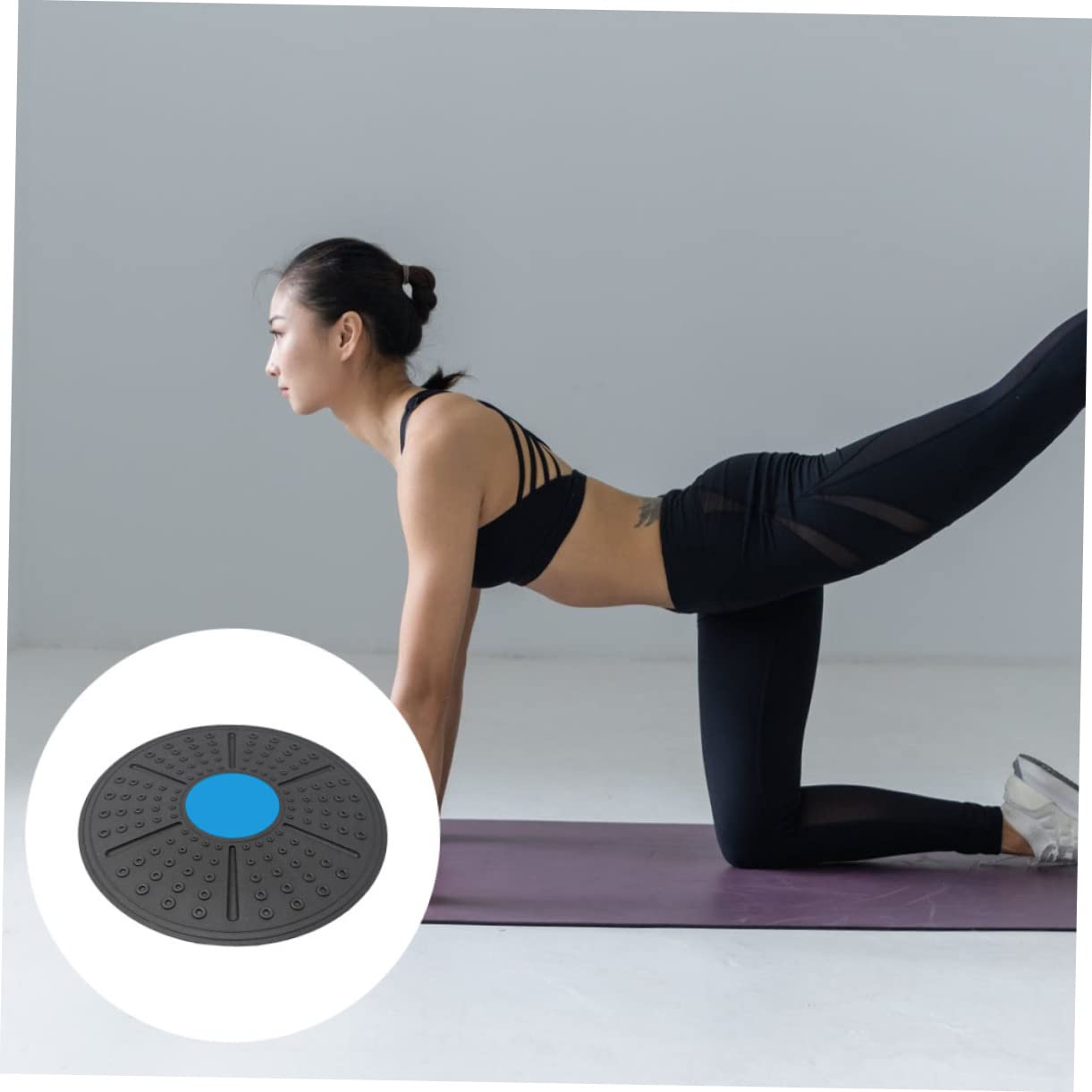 Balance Board for Yoga & Fitness - Wobble Disc with PP Material, Safe & Sturdy, Portable for Physical Therapy, Home & Gym Workouts