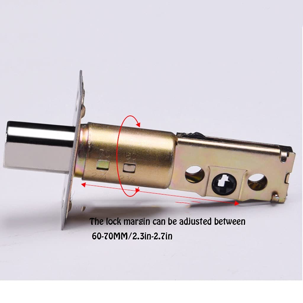 Gold Door Knob Lever with Toilet Indicator - Keyless Bedroom, Bathroom & Study Door Handle Lock for Privacy & Convenience - Perfect for Homes, Offices & Hotels