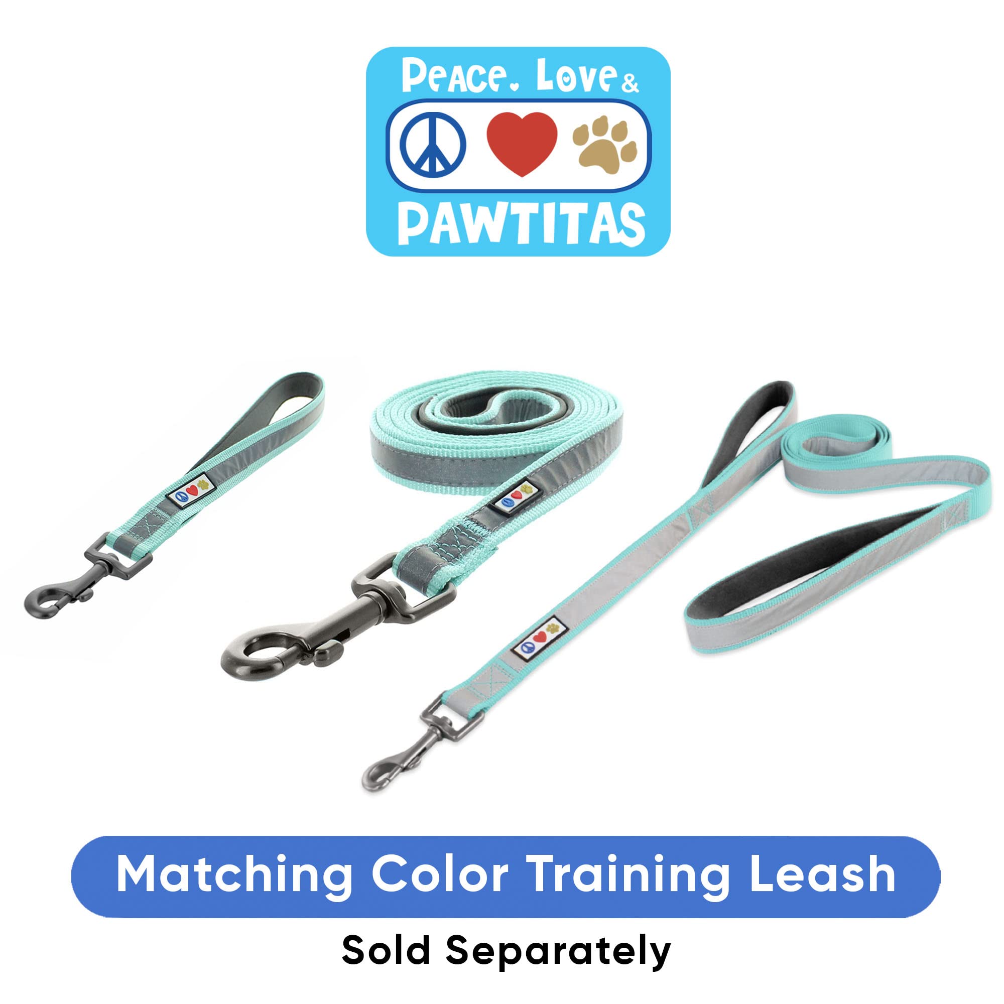 Reflective Martingale Dog Collar - Adjustable Safety Collar for Night Walks, Training & Outdoor Adventures with Bright LED Visibility